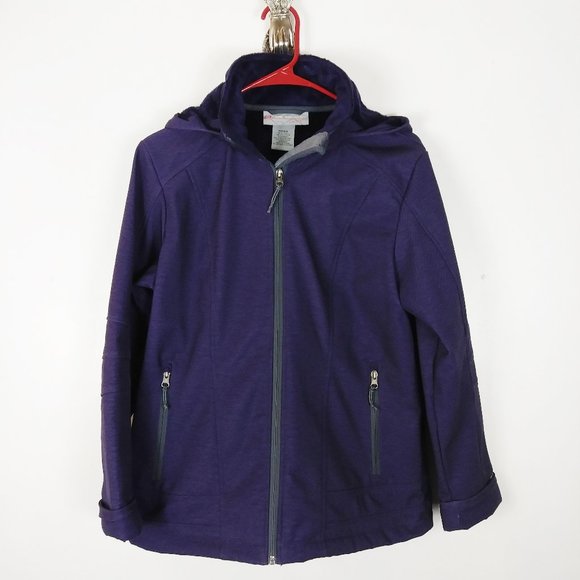 Free Country purple jacket with hoodie size M - Picture 1 of 12